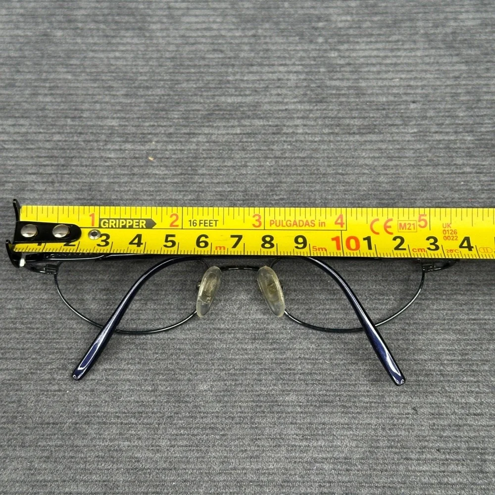 Donna Karan 8226 Navy Blue Oval Y2K Eyeglasses Frames Made in Japan 135 Vintage